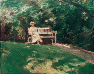 The Garden Bench by Max Liebermann